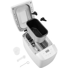 Bread maker with LCD screen and 2 kneading hooks Sencor SBR 0770WH White
