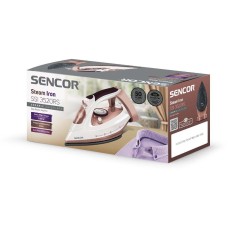 Steam Iron with Drip-Stop Ceramic Plate 3100W Sencor SSI 3520RS White/Pink
