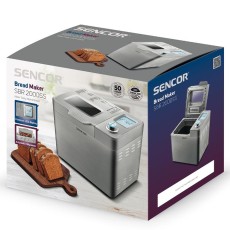 Sencor SBR 2000SS Stainless Steel Bread Maker 900g with Automatic Dispenser & 23 Programs
