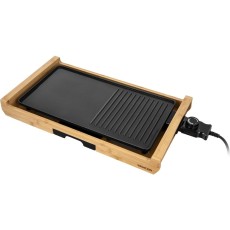 Table Electric Grill Preimium Bamboo 2 in 1 Sencor SBG 206BK
