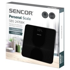 Bathroom Scale Glass Sencor SBS 2476BK Black
