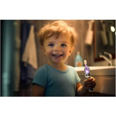 Electric Children's toothbrush
 with Colored Led Lighting IPX7 Sencor SOC 0810BL Blue