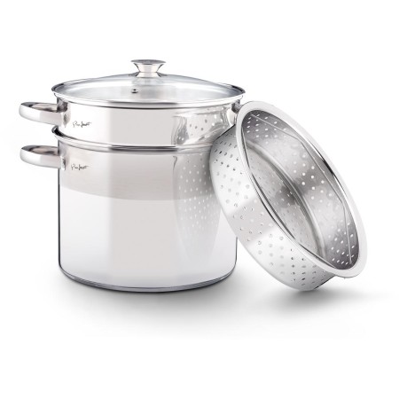 Pasta Pot with Strainer & Steam Basket 22cm 6lt Stainless Steel Lamart PASTA LT1067