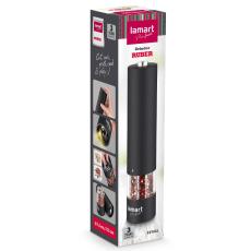 Ηλεκτρικός Μύλος Lamart LT7021 με Rubber Επίστρωση και Φωτισμό 60ml Μαύρος