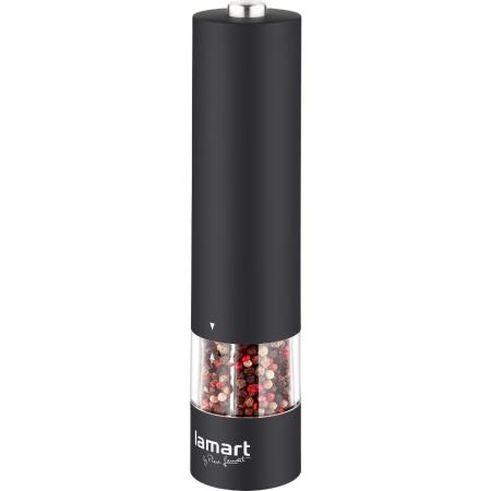 Ηλεκτρικός Μύλος Lamart LT7021 με Rubber Επίστρωση και Φωτισμό 60ml Μαύρος
