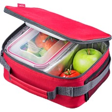 Isothermal Shoulder Bag with Ice Pack and 2.7lt Container CLIP Lamart LT6022 Red