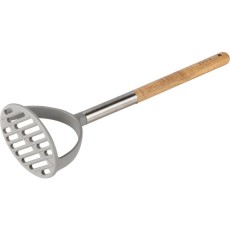 Nylon Potato Press with Wooden Handle 29cm Lamart LT3991 Brown/Grey