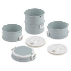 Lunchbox 4 Levels Capacity 4x700ml lLamart LT6041 Grey