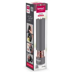 Ηλεκτρικός Μύλος Lamart LT7021 με Rubber Επίστρωση και Φωτισμό 60ml Γκρι
