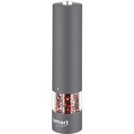 Ηλεκτρικός Μύλος Lamart LT7021 με Rubber Επίστρωση και Φωτισμό 60ml Γκρι