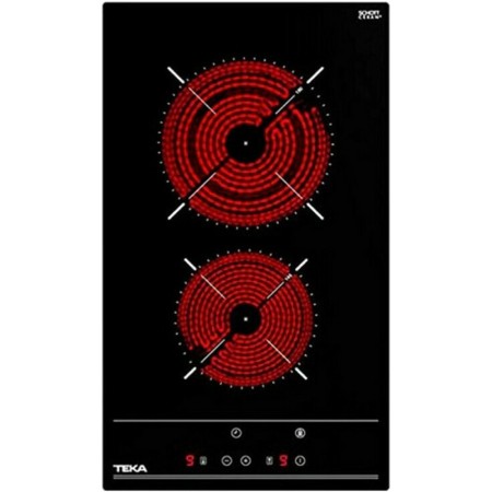 Built-in Domino TEKA Ceramic Hob 2 Zones High Light Touch Sensors 30cm TZC 32320 BK TTC Black