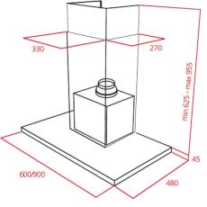 TEKA Wall Chimney Extractor 4 Speeds & Dual Suction Turbine 638m3/h 90cm DSJ 980 Silver