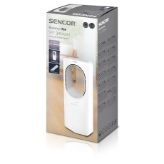 Floor Fan Without Blades 3 Functions with LED Remote Control 24" Sencor SFT 2404WH White