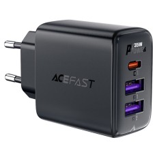 Travel Charger Acefast A57 Fast Charging με 1xUSB-C + 2xUSB-A PD35W GaN Black