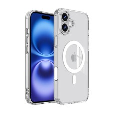 Case TPU Ancus Magnetic Ring for Apple iPhone 16 Transparent