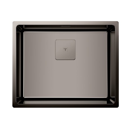 Metallic Τitanium Sink TEKA 3 in 1 Installation 1 Troughs 54x44cm FLEXLINEA RS15 50.40