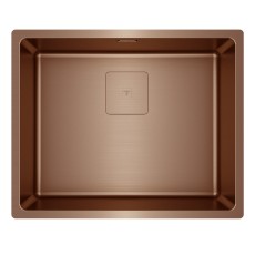 Metallic Copper Sink TEKA 3 in 1 Installation 1 Troughs 54x44cm FLEXLINEA RS15 50.40
