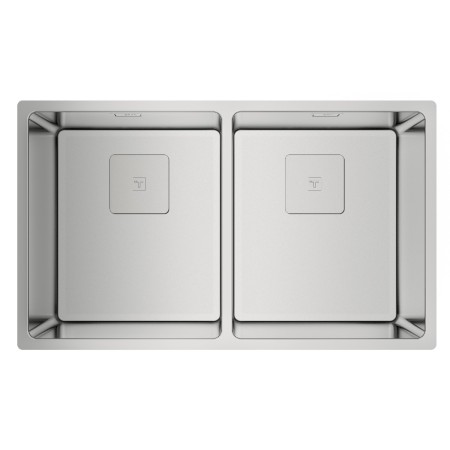 Inox Sink TEKA 3 in 1 Installation 2 Troughs 74x44cm FLEXLINEA RS15 2B 740