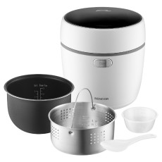 Rice Steamer Sencor SRM 0670WH 0,6lt 500W with Non-stick Surface Low Carb and Low Sugar Function White