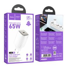 Hoco N48 Glorious Travel Charger with USB-C 65W White