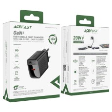 Travel Charger Acefast  A82 GaN USB-C 20W Black