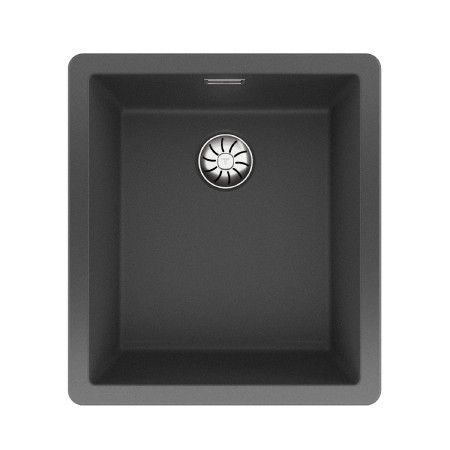 Liquid Granite Sink TEKA Single Bowl Undermount Installation 40.6x45.6 cm RADEA R10  MAESTRO Dark Grey