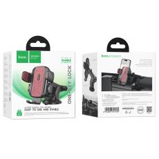 Car Mount Hoco H65 Gamble Dashboard Mounted for Devices 4.5"-7"  Black - Red
