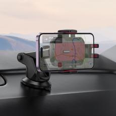 Car Mount Hoco H65 Gamble Dashboard Mounted for Devices 4.5"-7"  Black - Red