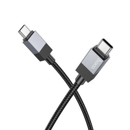 Data Cable Hoco X110 Honorific USB-C to USB-C 60W  Black 1m