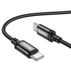 Data Cable Hoco X89 Wind USB-C to USB-C 60W Braided 2m Black
