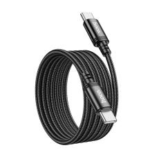 Data Cable Hoco X89 Wind USB-C to USB-C 60W Braided 2m Black