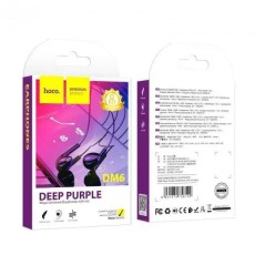 Hands Free Hoco DM6 Maya Earphones Stereo 3.5mm with Microphone and Operation Control Button Black