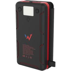 Solar Power Bank Wonder WX10S 10000mAh with 2 x USB-A and 1 x USB-C Output and Flashlight Black