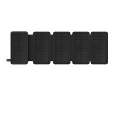 Solar Power Bank Wonder WX20S 20000mAh with 2 x USB-A and 1 x USB-C Output and Flashlight Black
