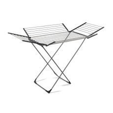 Folding Clothes Dryer with Wings Lamart LT8101 25M Aluminum, Max. Load 15kg Silver/Black