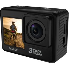 Action Camera Sencor 3CAM 4K10WRD 4k 30Fps 750 mAh 2" and 1.3" TFT Display and Waterproof Case