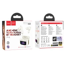 Wireless Hands Free Hoco EQ21 Sandy V5.4 with Active Noise Cancellation and ENC 400mAh 7h Talk Time White