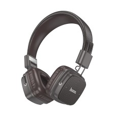 Wireless Stereo Headphone Hoco W56 Earl V5.4 250mAh with AUX and Microphone Dark Brown