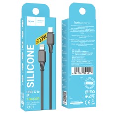 Data Cable Hoco X101 Assistant USB-C to Lightning 27W  Black 1m