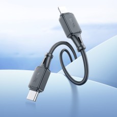 Data Cable Hoco X101 Assistant USB-C to Lightning 27W  Black 1m