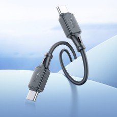 Data Cable Hoco X101 Assistant USB-C to USB-C 60W  Black 1m