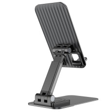 Hoco Phone Desk Aluminum Stand PH50 Ivey 360° Compatible with Devices 4.5"-7" and Extendable Arm Black