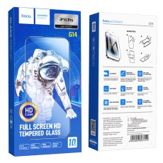 Tempered Glass Hoco Premium Series G14 0.33mm Full Screen Edges Protection HD 3D for Apple iPhone 16 Pro Set 10pc