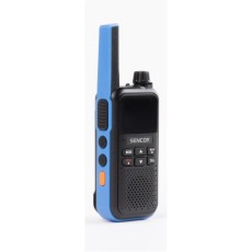 Walkie Talkie Sencor SMR 700 Blue Radio Stations with 16 Channels and Range up to 8 km