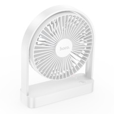 Hoco HX65 Ultra-thin Desktop Fan 2000mAh 3 Airflow Speeds White