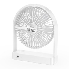 Hoco HX65 Ultra-thin Desktop Fan 2000mAh 3 Airflow Speeds White
