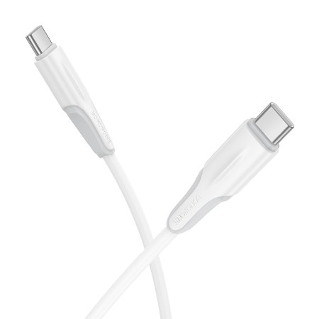 Data Cable Borofone BX119 New USB-C to USB-C 60W 1m White