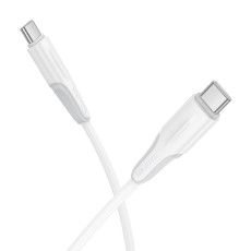 Data Cable Borofone BX119 New USB-C to USB-C 60W 1m White