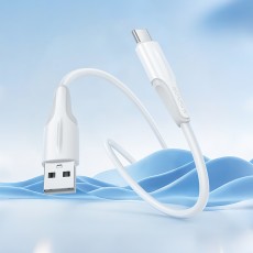 Data Cable Borofone BX119 New USB to USB-C 3A 1m White