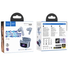 Wireless Hands Free Hoco EQ21 Sandy V5.4 with Active Noise Cancellation and ENC 400mAh 7h Talk Time Blue